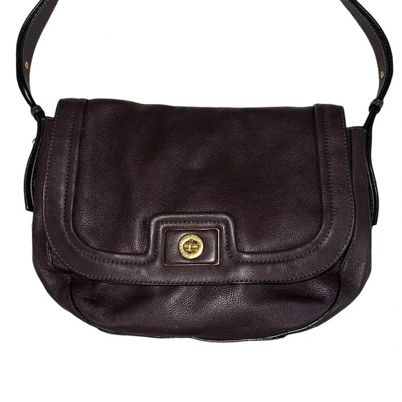 Marc by Marc Jacobs Purple Pebbled Leather Shoulder Bag - Picture 4 of 14